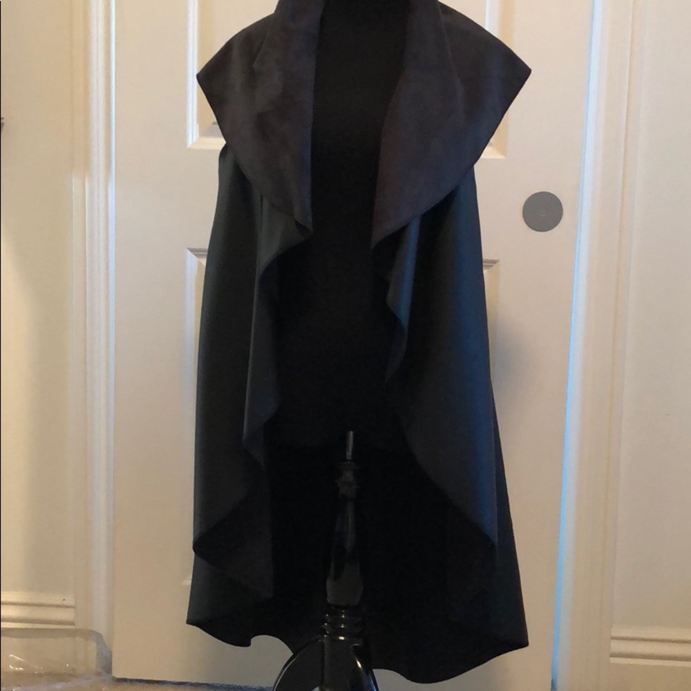 Long, drapey vest